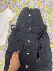 Denim Dungree With Tshirt