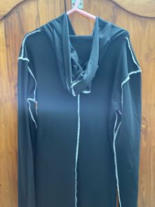 Sexy Hooded Full Sleeve Body Con Dress