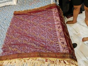 Maroon Velvet Embellished Bridal Lehanga