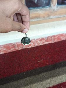 Oxidized Jhumka Earrings