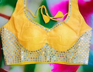 Sequence Dimond Work Saree With Blouse Material