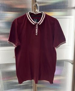 Burgundy Polo T-Shirt - Casual Style