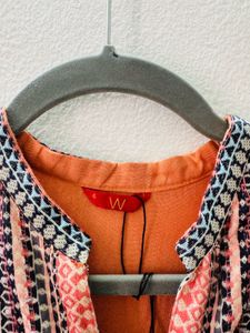 W Orange Dress