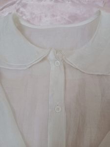 Peter Pan Organza White Shirt