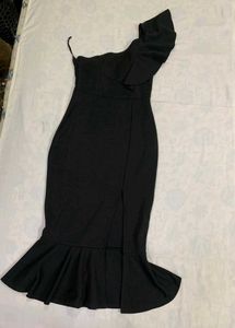 Shein Black One-Shoulder Dress