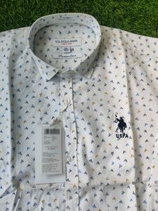 US Polo Formal White Futuristic Design