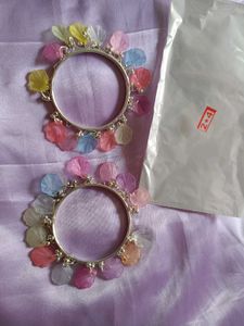 Pastel Petal Bangle Set