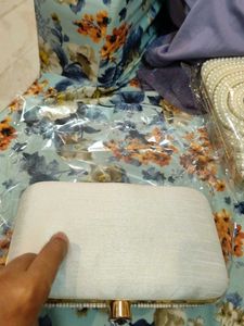 Pearl &amp; Rhinestone Evening Clutch
