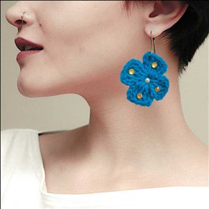 Crochet Flower Earrings