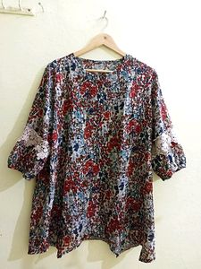 Korean Top With Balloon Sleeves