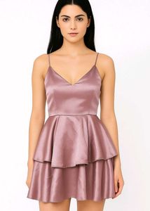 Mauve Skater Mini Dress