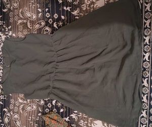 Olive Green Sleeveless Dress