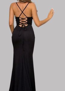 Black slip Maxi Dress .