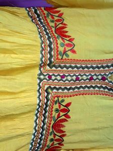 Yellow Embroidered Dress