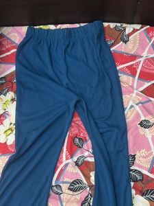 Blue Wide Leg Pants