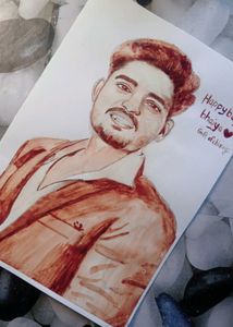 Blood Painting Handmade Draw