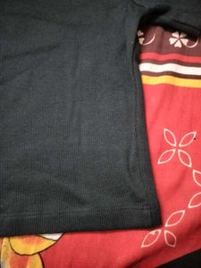 Zara Black Square Neck Top