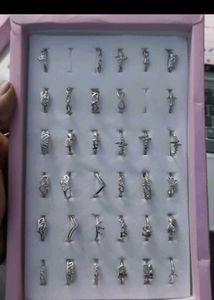 Sliver Plated Ring Combo Of 5