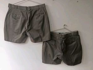 OLIVE GREEN SHORTS (SET OF 2)