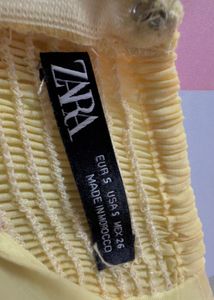 ZARA Butter Yellow Dress