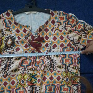 Aztec Print Top M
