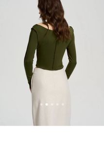 Olive Green Long Sleeve Top