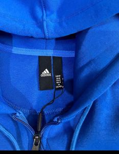 ADIDAS REAL MADRID BLUE ZIPPER HOODIE M (40)