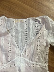 White Embroided Dress