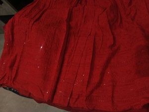 Red Sequin Lehenga Choli