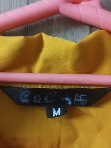 Mustard Shirt Dress with a waist belt