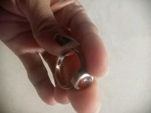 Pure Silver Ring With KDM Mark Inside