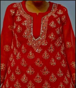 chikankari kurti 😘