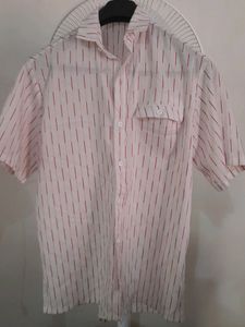 Unisex Pattern Button Shirt Sparingly Used Size M
