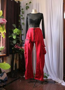 Red Cargo Pants
