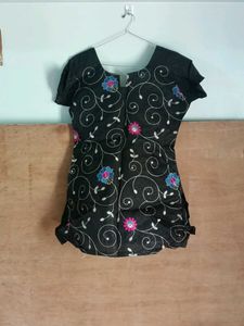 Floral Embroidered Top