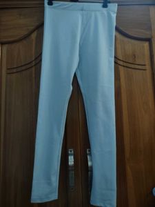 Light Blue Casual Leggings