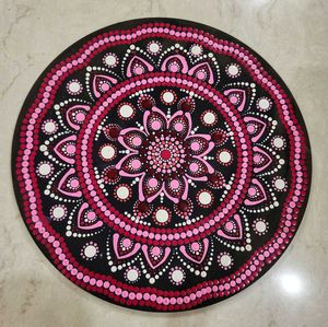 Pink Mandala Dot Art
