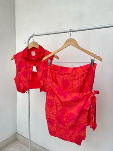 Chic Floral Two-Piece Set