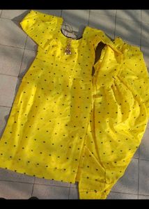 🔥Girls Yellow Salwar Suit patiala