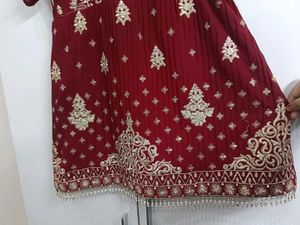 Pretty Maroon Sharara Dress👍