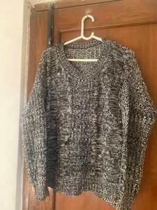 Black And White Mixed Sweater