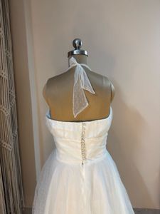White Ball Fluffy Dress (Bust: 36-38)