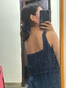 Denim Lace-Up Tank