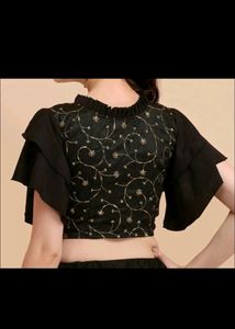 😍beautiful Round Neck Blouse 😍