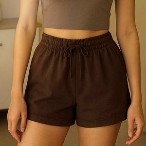 Brown Casual Shorts Stretchy!