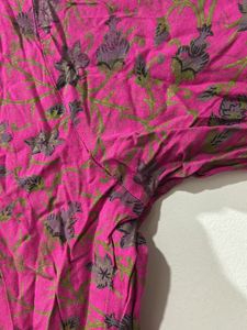 Purple Printed Womens Kurta