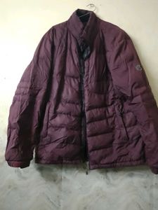 Burgundy Puffer Jacket