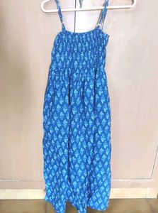 Blue Printed Sundress