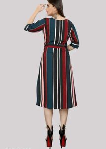 Striped Midi Dress