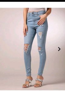 Shein Ankle Length Mid Waist Skinny Fit Jeans